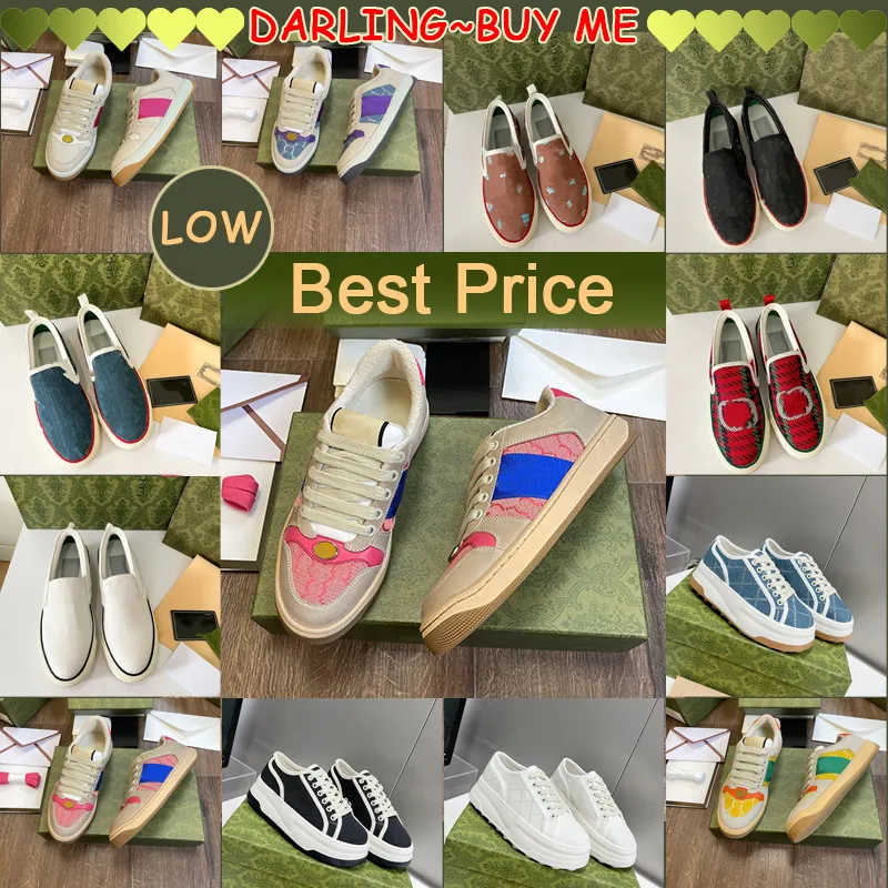 Designer Women Casual Shoes Italy Low Cut High Top Letter Högkvalitativ sneaker Beige Canvas Tennis Shoe Tyg TRIMS SKOR 2024