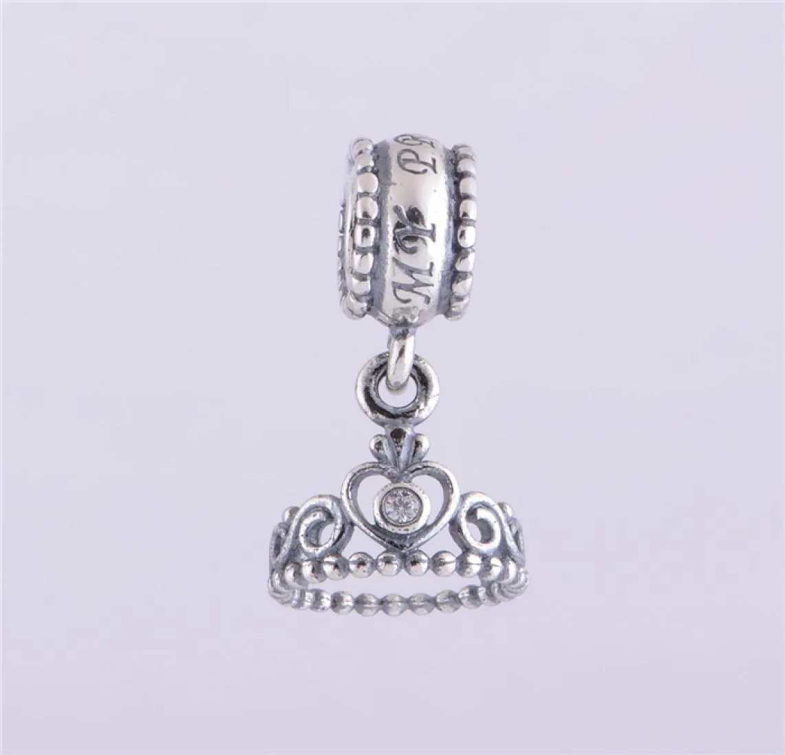 5 PCSLOT -Prinzessin Tiara Charms Anhänger authentisch 925 Sterling Silber Pass für DIY -Stil Armband 791117cz H99471718