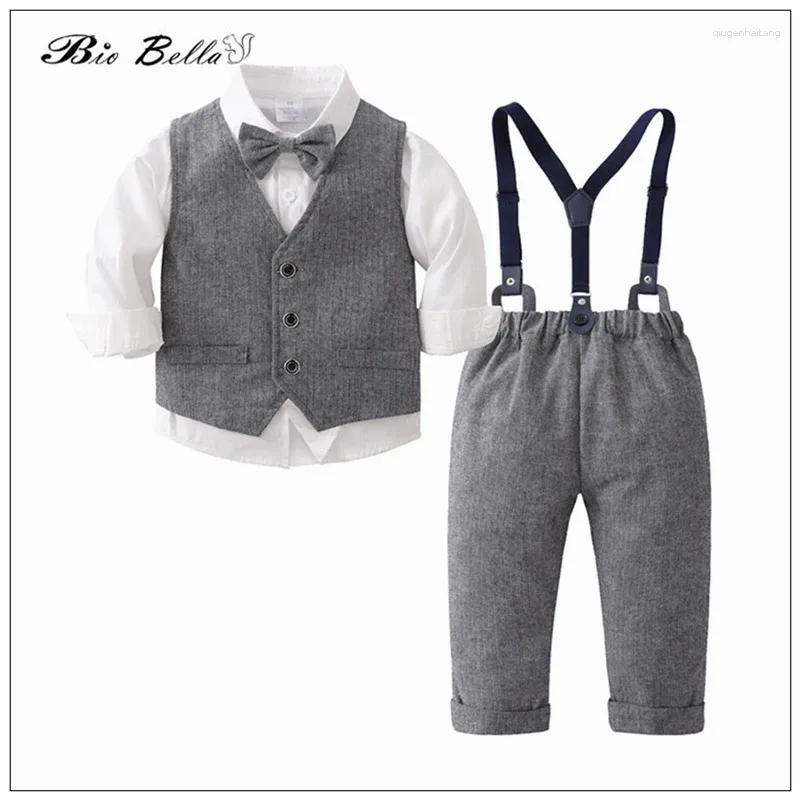 Vêtements de vêtements messieurs garçon bébé printemps automne soild fashion child anniversaire mariage 1 à 5 ans