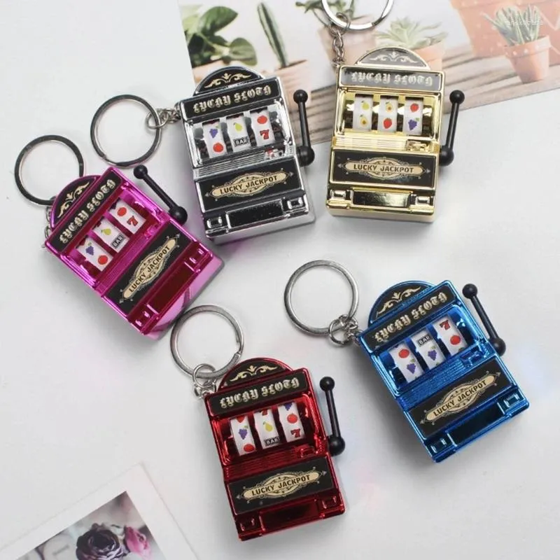 Keychains Mini Casino Lucky Charm Jackpot Pocket Antistress Toy Bag