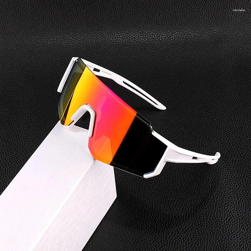 Lunettes de soleil Cross Border - Sellling Femmes Outdoor Cycling One-Piece Bicycles pare-brise Colorful Sports 9830