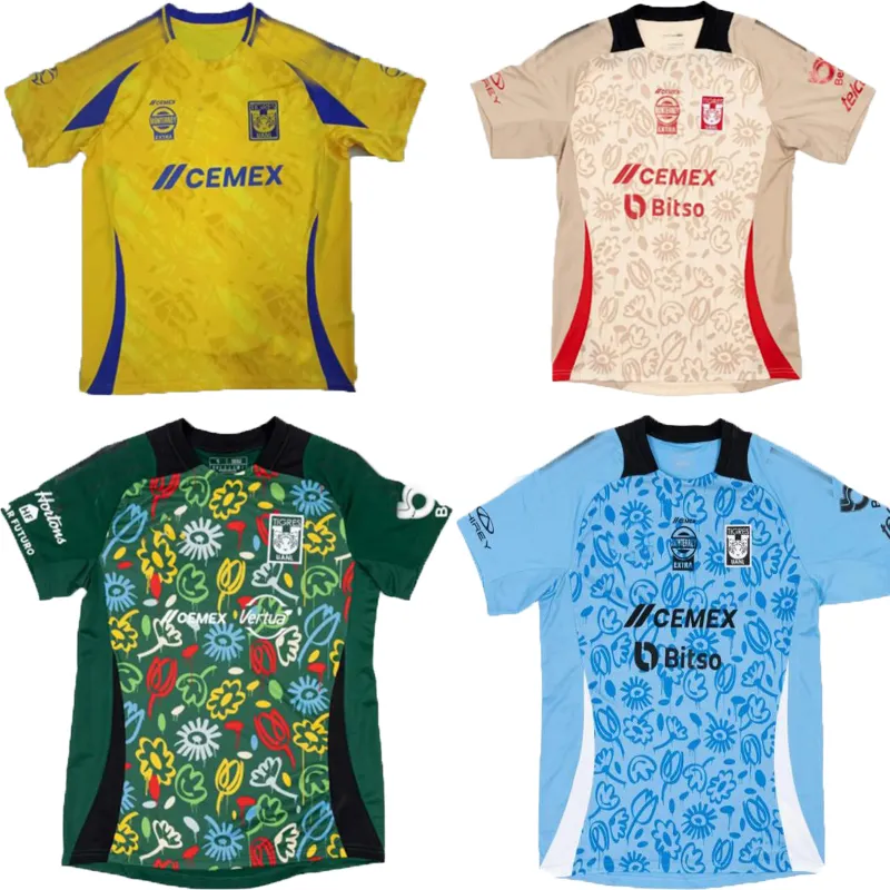 2024 Liga MX 3Xl 4Xl 2025 Tigres Soccer Jerseys Green GIGNAC AQUINO L.Quinones N.Ibanez THAUVIN CORDOVA LAINEZ S.Cordova 24 25 Football Men And Kids Shirt