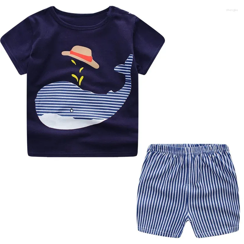 Ensembles de vêtements 2024 Summer Boys Girls Clothes Set T-shirt Pantal