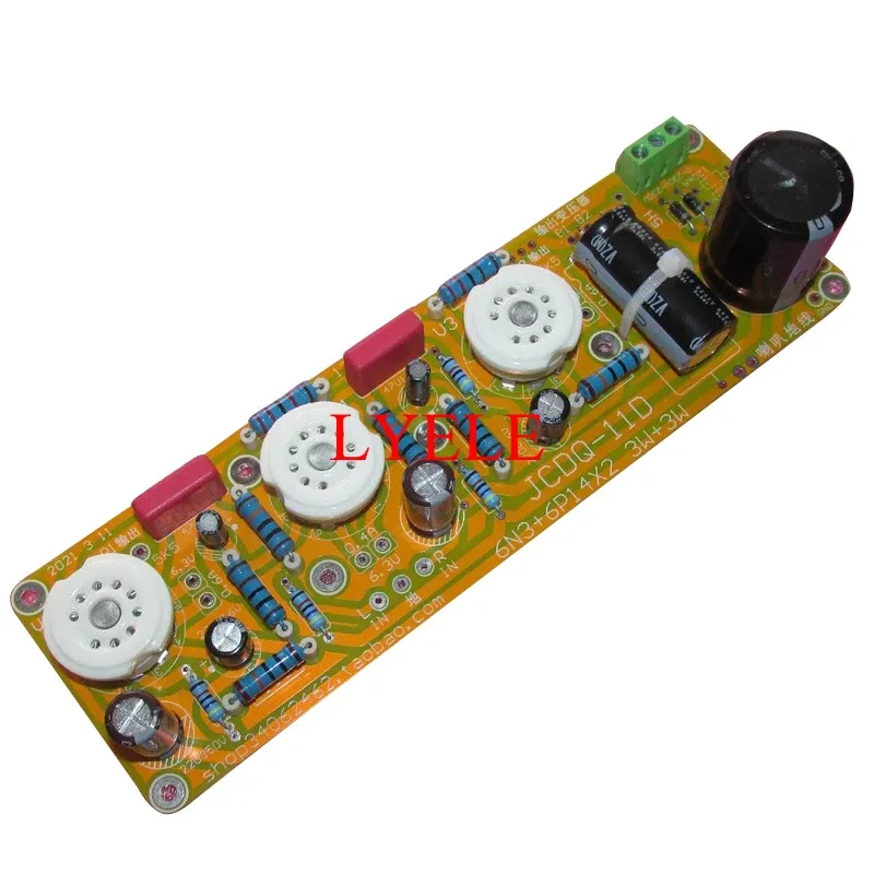 Amplificadores 6p14 Tubo de tubo Tubo estéreo 3W*2 HIFI Audio Home Power Amplifer Board 6N3