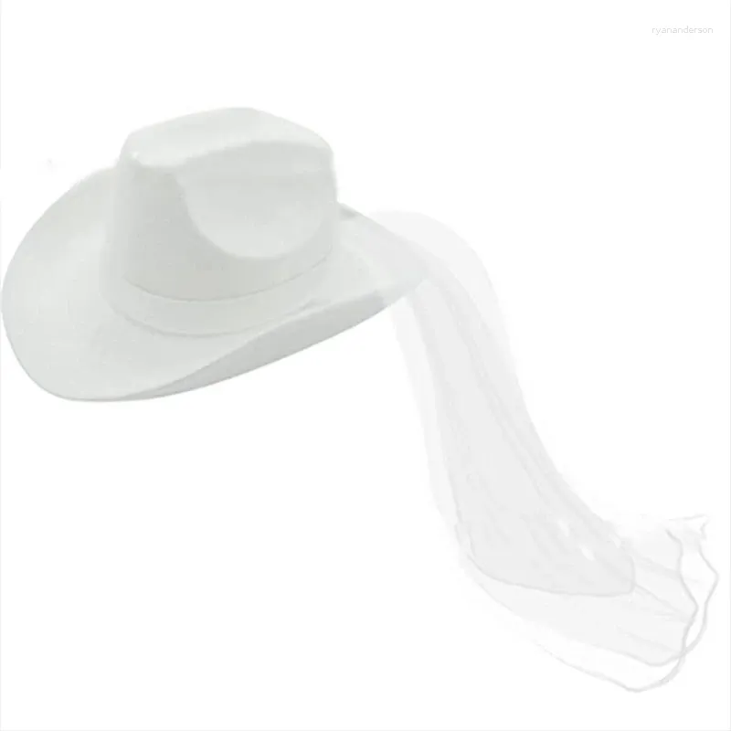 BERETS BRIDE COWGIRL HATTO VEILE DONNE Romantic