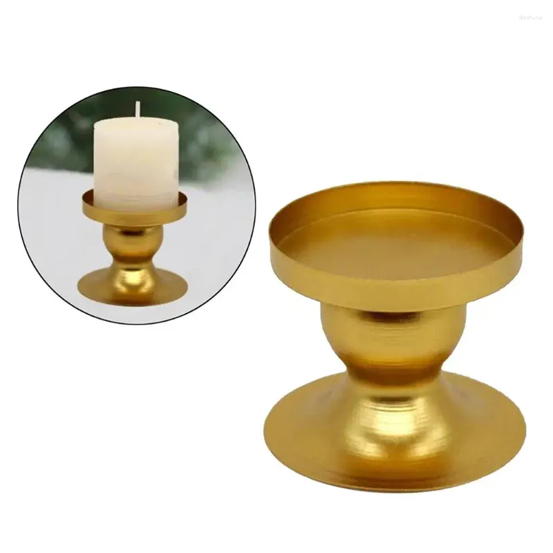 Ljushållare Holder Golden Tea Light Decorative Votive Candlestick Stand Festival Table Centerpieces Decorations