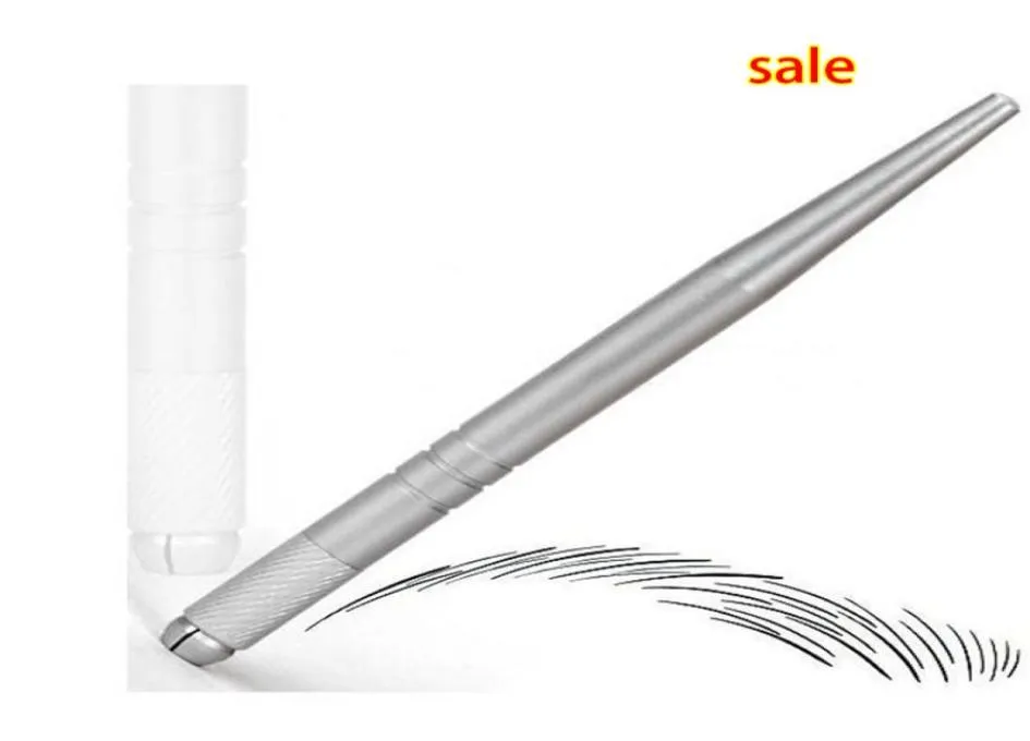 Whole100pcs Silver Professional Permanente 3D Bordado Manual de Maquiagem Microbrow Microbrow3979658