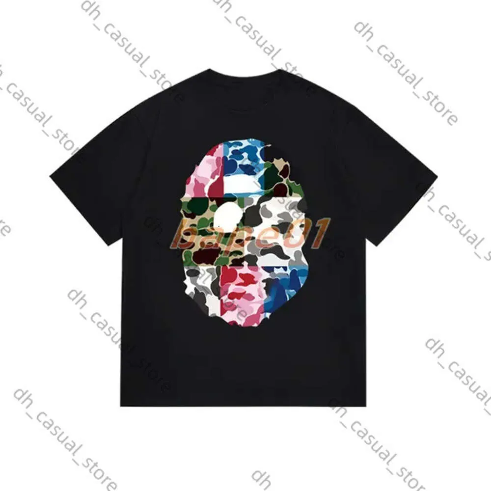 Bapaly Men Women DesignerTシャツ豪華な高品質の半袖ファッションデザイナーカジュアルクルーネックティーカモパターンアジアサイズM-3XL 682