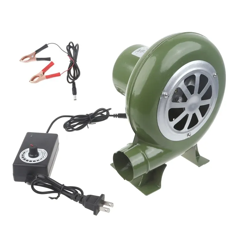 Blowers AC100240V Elektrische ventilatorsnelheid Adapter 30/40/60/80W BBQ Fan Mini Blacksmith Forges Blower met Power Clip Cable