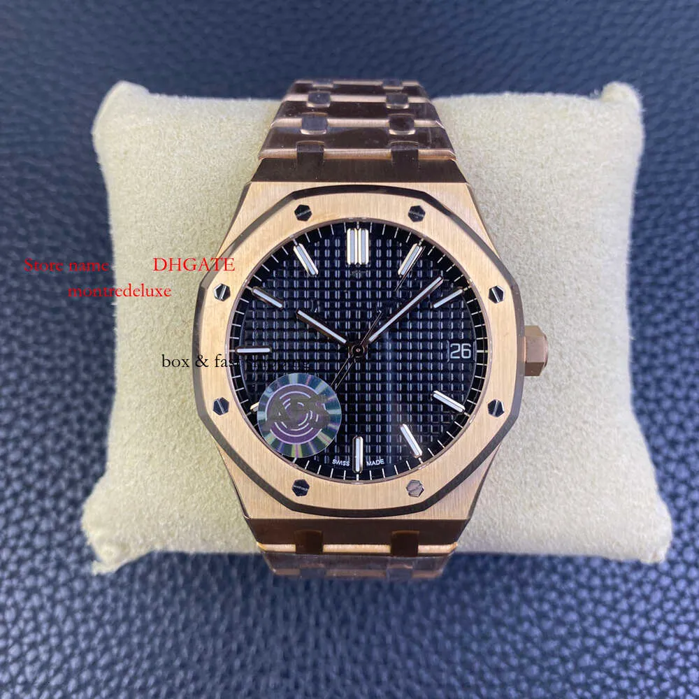 Zastanawiające się APS dla zegarków na rękę 41 mm męskie męskie szwajcarskie 9,8 mm szklane marka Superclone 15400 Man Mechanical Aaaaa S Sining 805