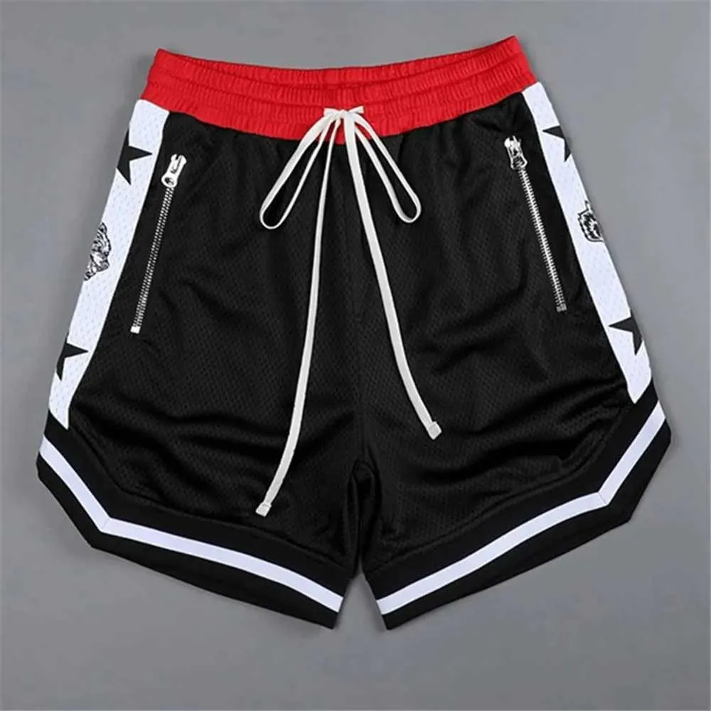 Shorts masculinos 2022 New mass shorts casuais verão nova corrida de tendência de seca rápida calças de basquete soltas Treinamento de basquete T240505