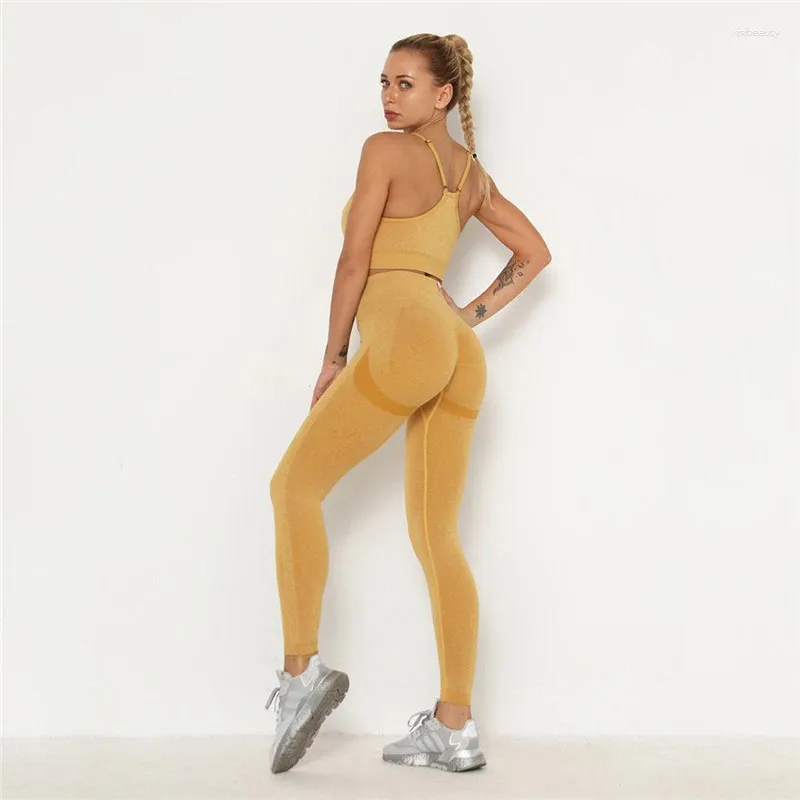 Women's Two Piece Pants Casual Sports Tracksuit Women 2 Pcs Set Fitness Clothes Workout Wear For Female High Waist Leggings And Bra Suit