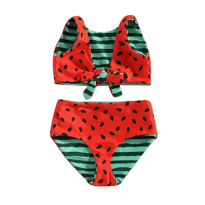 Trajes de baño para niñas para niñas traje de baño 2023 summer kid vendage bikini set niños vendaje para bebés bíqui infantil trajear