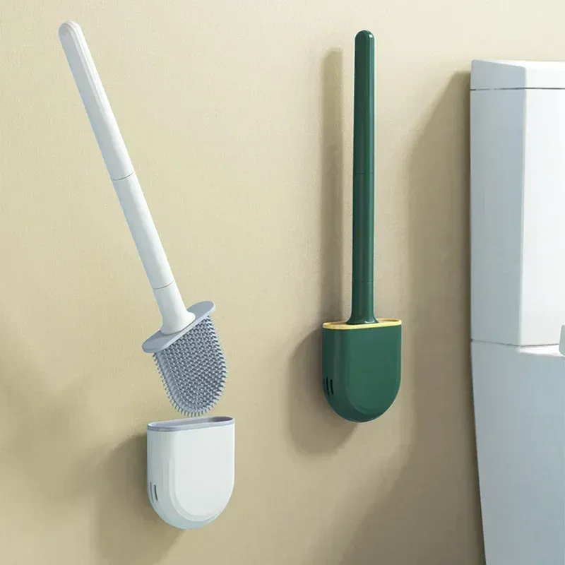 Spazzole a parete Spazzolatura da toilette in silicone a parete Prodotti per la pulizia degli strumenti per la pulizia della pulizia