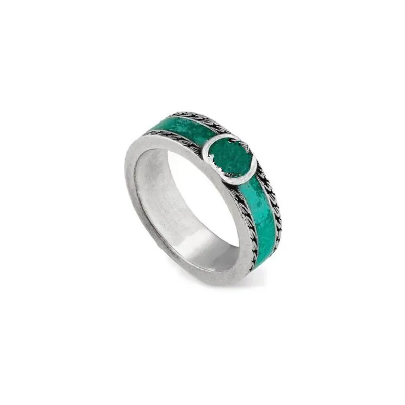 Popolare nuovo anello di banda di lettere anello per donna e uomo Designer classico regalo smeraldo tiger head moda festa di lusso gioielli di alta qualità con borse all'ingrosso