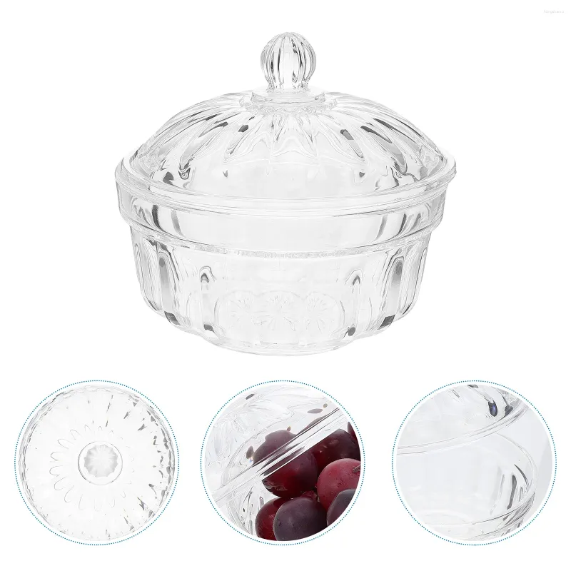 Dinnerware Sets Portable Acrylic Fruit Bowl Vintage Anti-drop Snack Holder Desktop Organizer