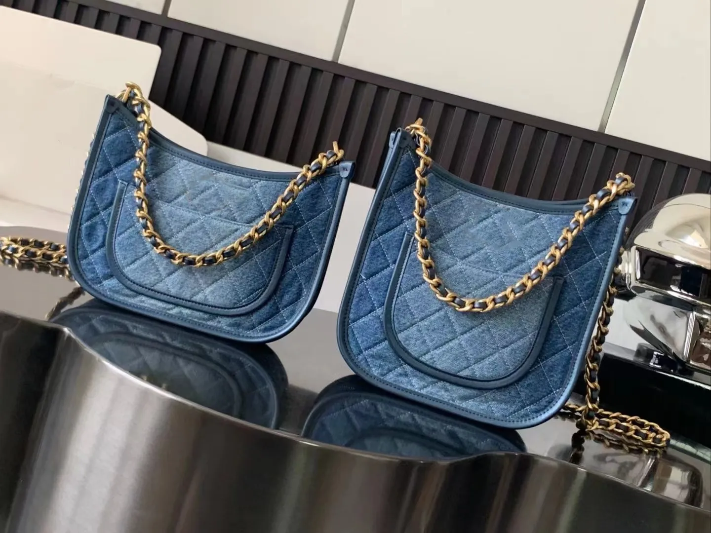 Chanel denim crossbody bag discount