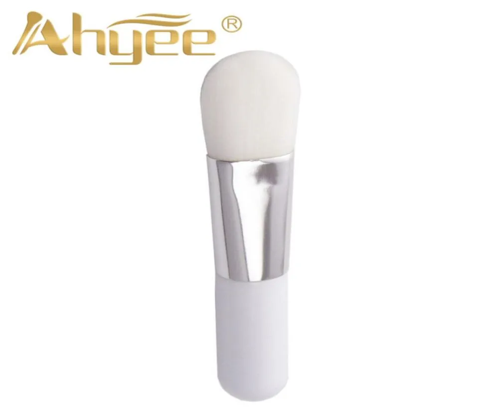 1PC Pro Pure White Small White Foundation Quality Brush Cosmetics Beauty Straight Synthetic Hair For Mask Bud Woman1424421