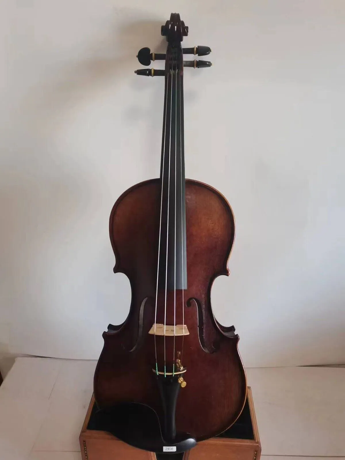 Violon de taille 7/8 Modèle Stradi Forme érable à érable épinette supérieure top main sculptée K3956