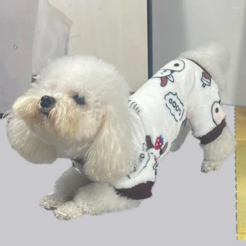Abbigliamento per cani pagliaccio per pet per buon elasticità Costume Modello cartone animato adorabile pigiama per piccoli