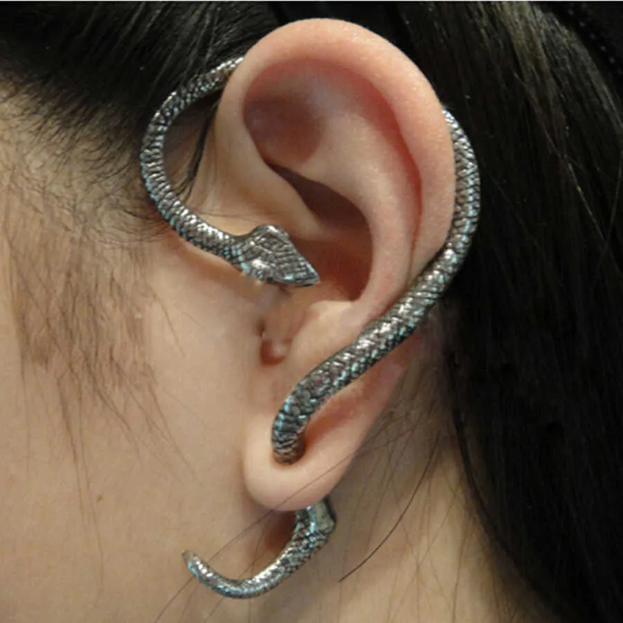 Boucles d'oreilles mode punk punk twining forme de serpent boucles d'oreilles boucles d'oreilles étalon pour les bijoux de style femmes 230831