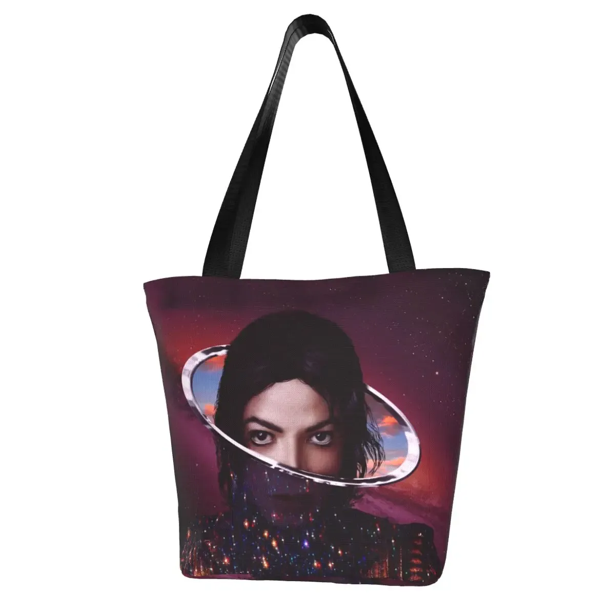 Сумки Майкл Джексон Торба на Zakupy Estetyczna torebka z tkaniny Kobiece Modne Torby
