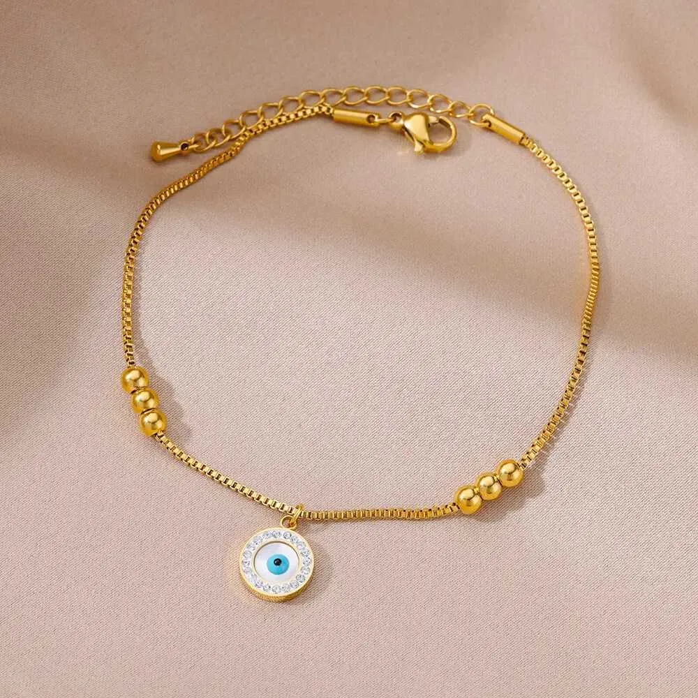 Ankiety 316L Postarki ze stali nierdzewnej dla kobiet imitacja Pearl Gold Kolor Bracelets Body Biżuter Akcesoria plażowe Bezpłatne wysyłki