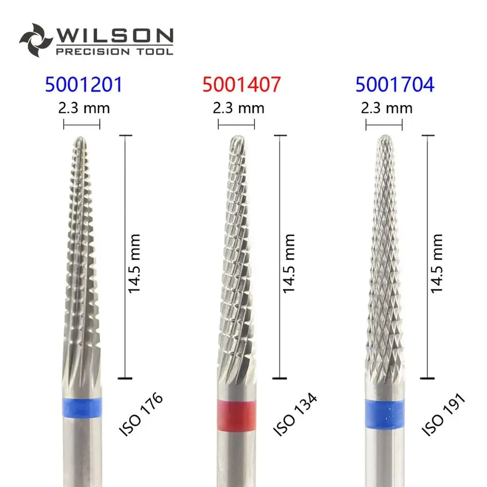 Bits Conische vorm ISO 201 023 Andere Cut HP Wilson Tungsten Carbide Burs 5001201 5001407 5001704