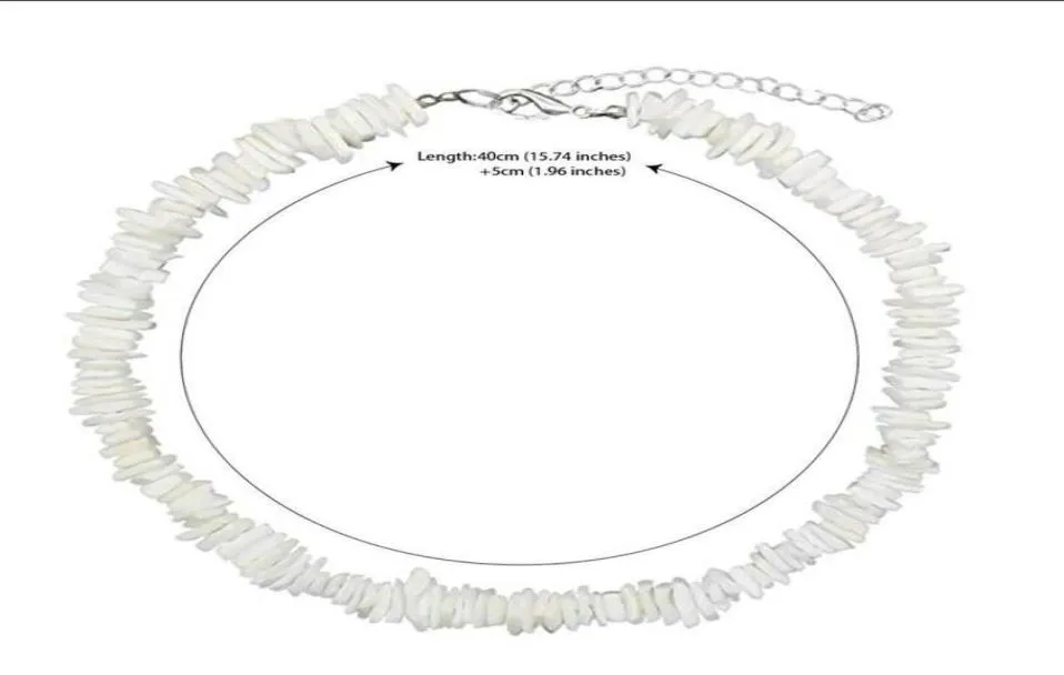 Puka Shell -halsband Medan 18quot Surfer Choker Shell Necklace Sea Shell Necklace5501155