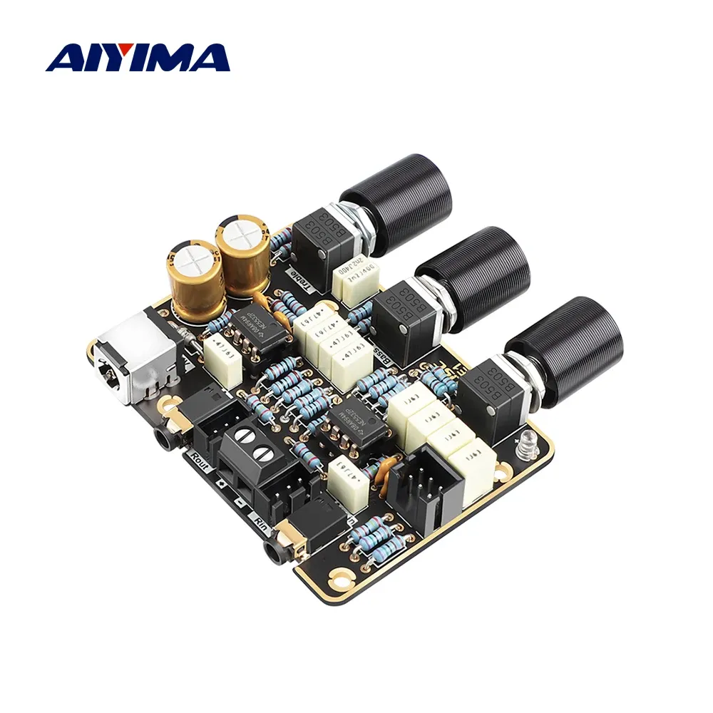 Wzmacniacze Aiyima Ne5532 Wzmacniacz Wzmacniacza Tone Ton Ton Control Treo Regulacja Basów dla wzmacniaczy mocy