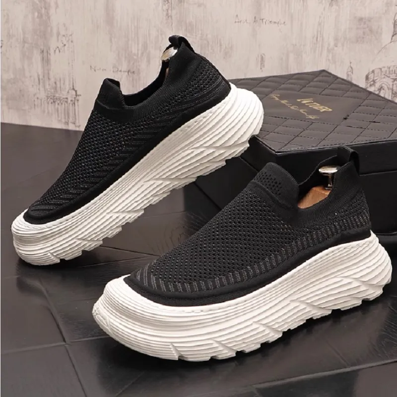 Designer de luxe Fashion Fashion Men d'été Mesh Boucture à cascade respirante Sneakers Male Sports Walking Chaussures Confort Locs 1A13