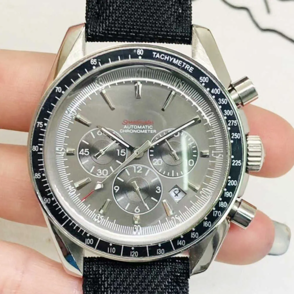Designer Watch Reloj Watches AAA Automatisk mekanisk klocka Oujia Super Six Needle Grey Gray hela automatisk mekanisk klocka Mekanisk klocka H Mens Watch