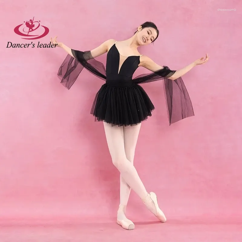 Stage Wear Ballet Skirt For Women A Lace Up Dance Adults Dress Girls To Practice Mini Picture