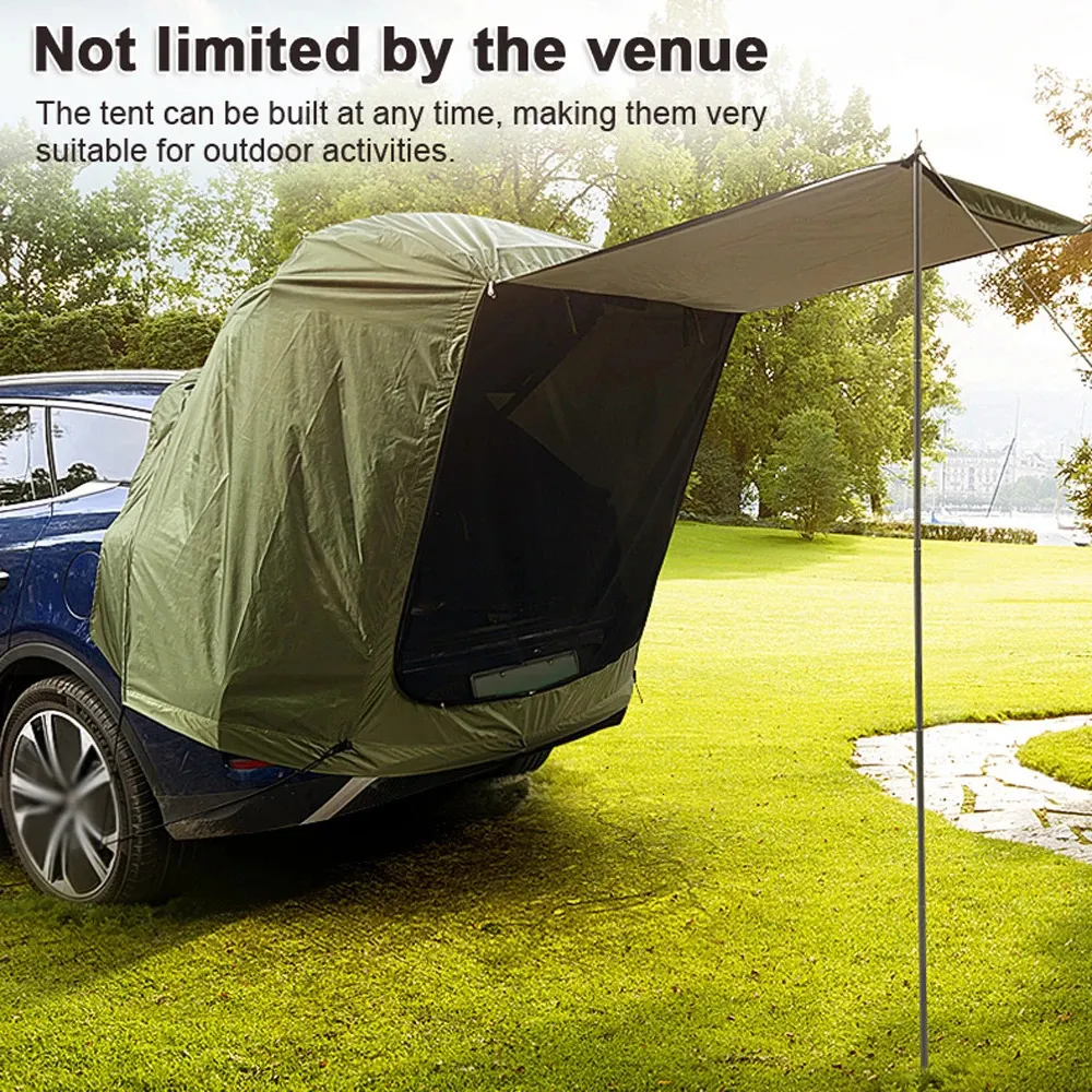 في الهواء الطلق سيارة Trunk Tent Camping Picnic الخلفية التمديد للمظلة أشعة الشمس مقاومة المطر 240419
