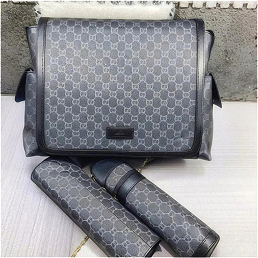 Brand Diaper Bag 3 piece Mom bag large capacity waterproof designer diaper bag Zipper wet dry Mommy maternity Care tote bag New multi function outdoor