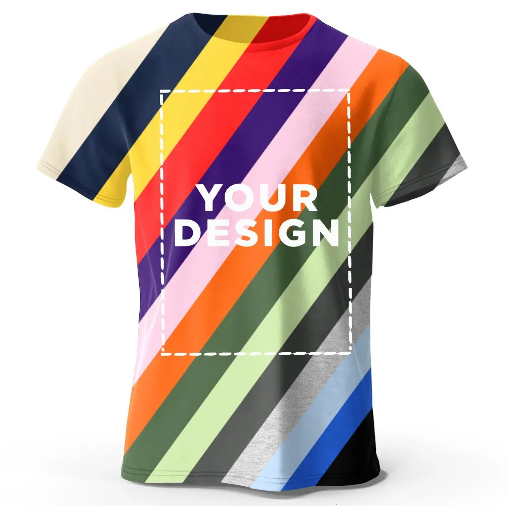 Skriv ut på begäran 100% bomullst-shirt för män Kvinnor Anpassad DIY-design DTF*A3 240502