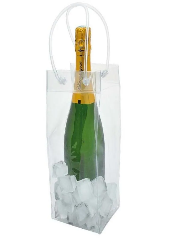 Shippng 50pcslot PVC Ice Bag Bag Wine Cooler Cooler Viller Vals Tool2995198