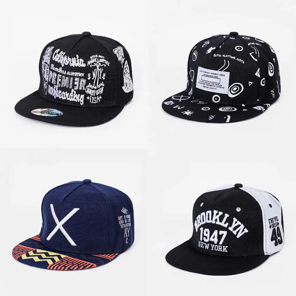 Kogelcaps mode mannen vrouwen verstelbare honkbal geborduurde letters hiphop caps zon hoed unisex snapback hat cap t240429