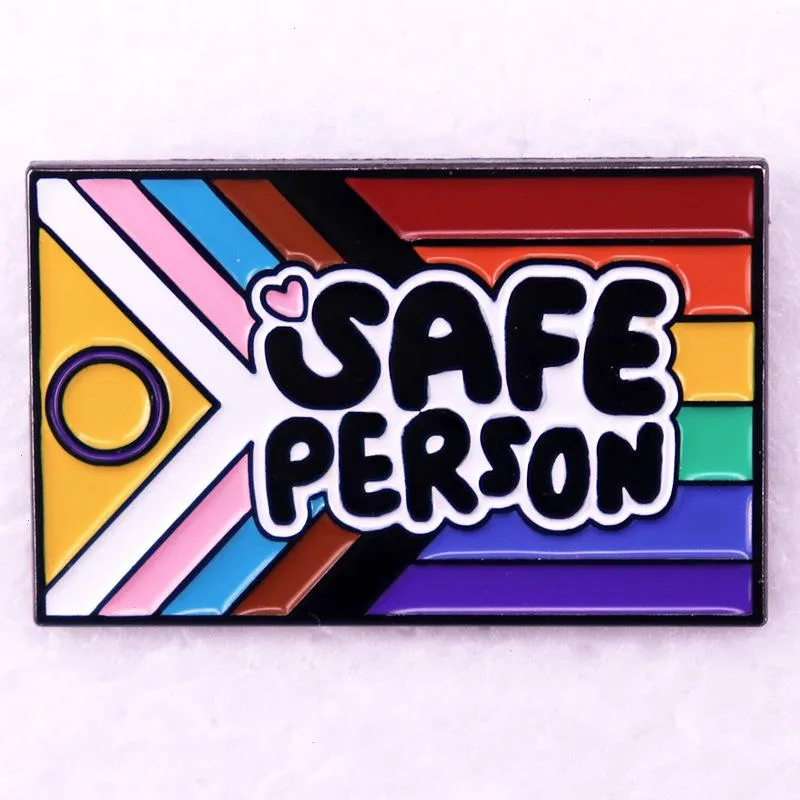 LGBT rainbow person brooch Cute Anime Movies Games Hard Enamel Pins Collect Cartoon Brooch Backpack Hat Bag Collar Lapel Badges