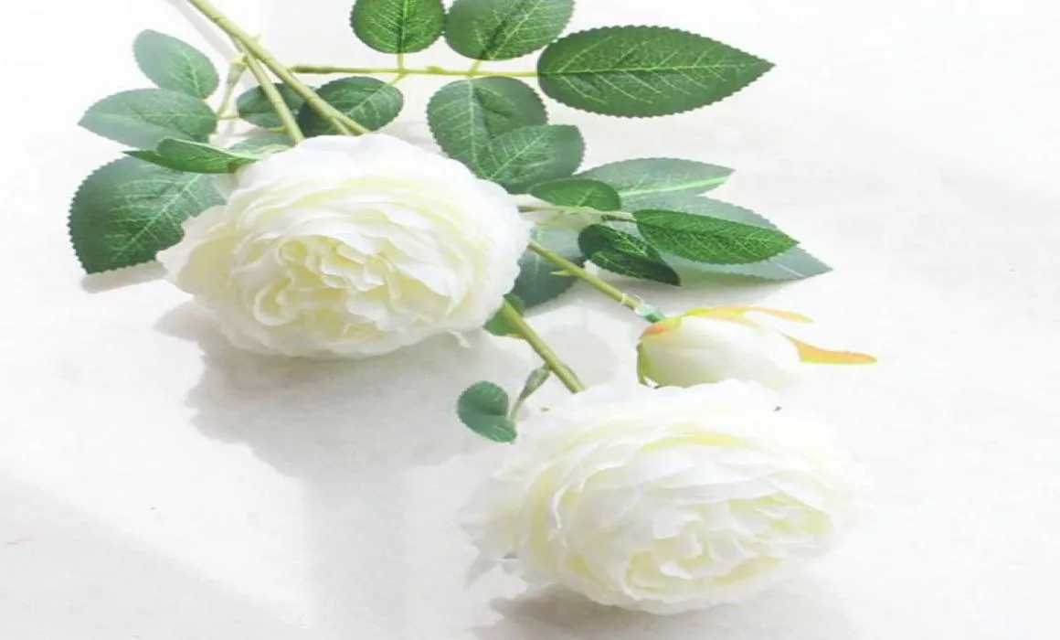 Masaüstü sahte peonies hayat benzeri 3 kafa çiçek düğün dekor bahçe düzenleme partisi diy el hediyeler tatil yapay çiçek9578845