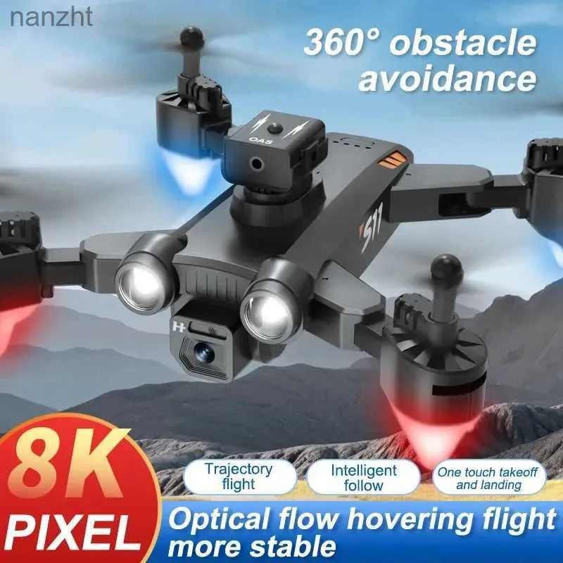 Droni micro drone 4k a doppia fotocamera per evitamento del flusso ottico a flusso ottico Droni di controllo trasparente quattro elicotteri DRONE POETTO DRONE WX