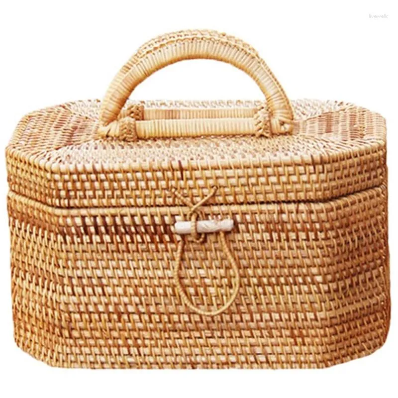 Umhängetaschen Frauen Strohbeutel Frauen Sommer Strand Handtasche Handgefertigte Ins Vintage Rattan Hollow Totes Box groß