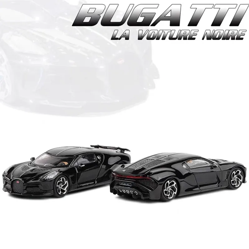 Voitures JKM 1:64 2019 Bugatti la Voiture Noire Super Car Modèle Diecast Car Metal Chassis Chassis Absorption Collection Modèle