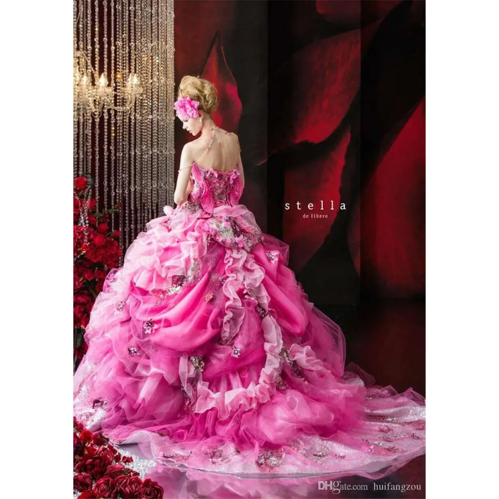 【ANK】stella de libero ステラデリベロ パニエ付き stella de libero(ステラ デ リベロ) のウェディングドレス