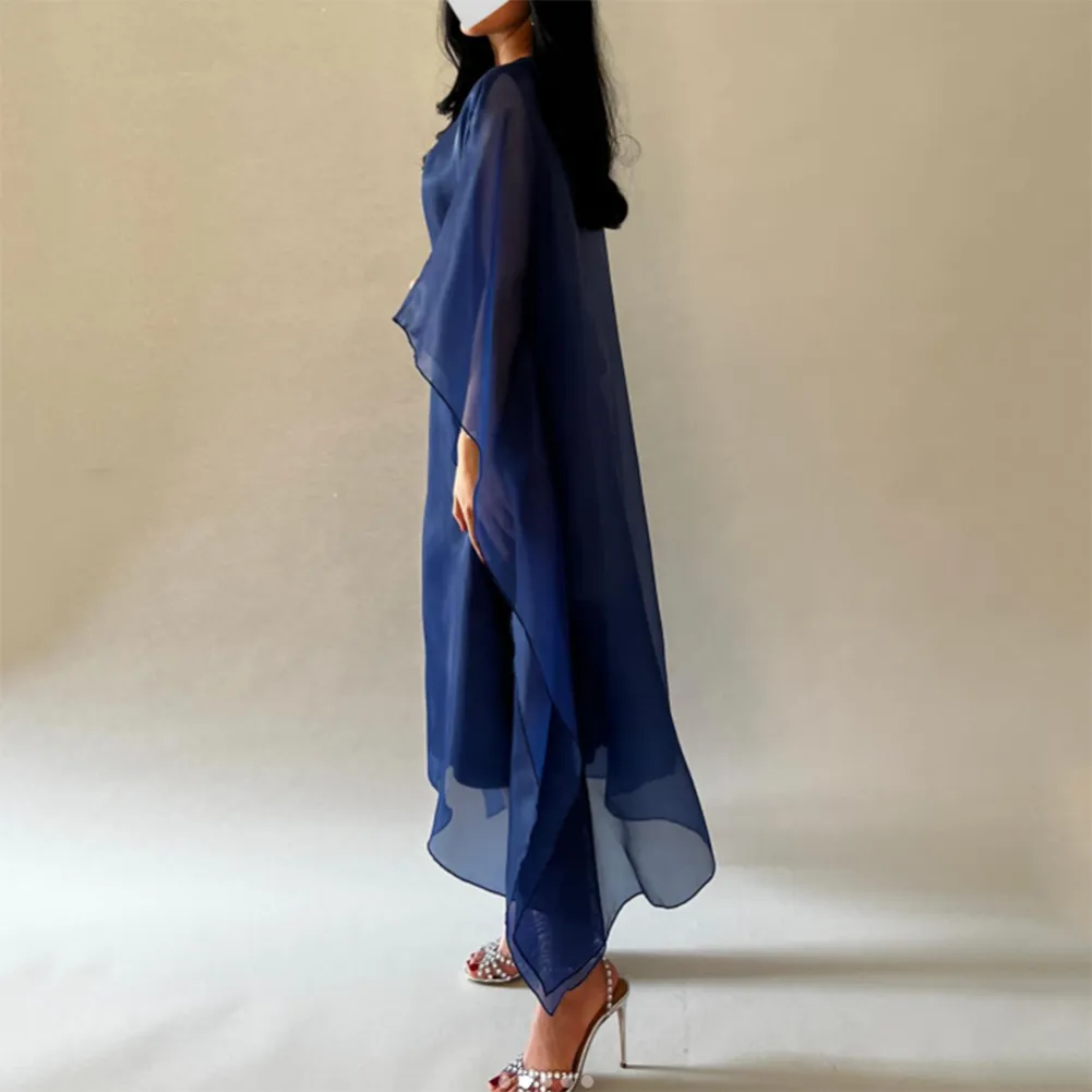 Navy Blue Velvet V Neck Sheath Evening Dress with Juliet Sleeves and  Floor-Length Tiers for Women from Dhgate Boutique Occasion Dresses - price  95.48