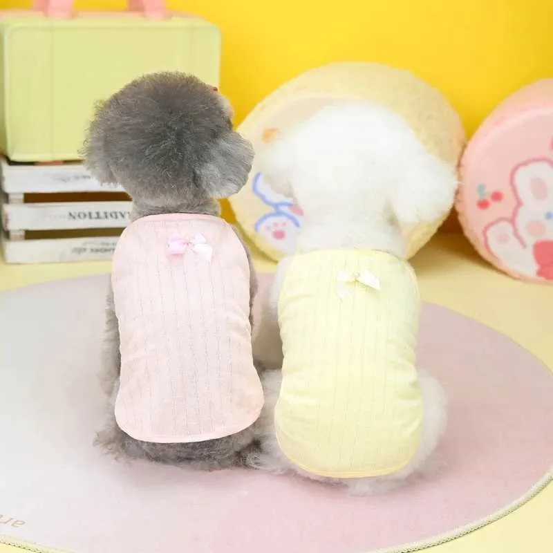 Creation Core Brokat-Pet-Kimono Für Hunde/Katzen – Japanischer Stil, Mit Blumen-Schleife, Pink, Größe S