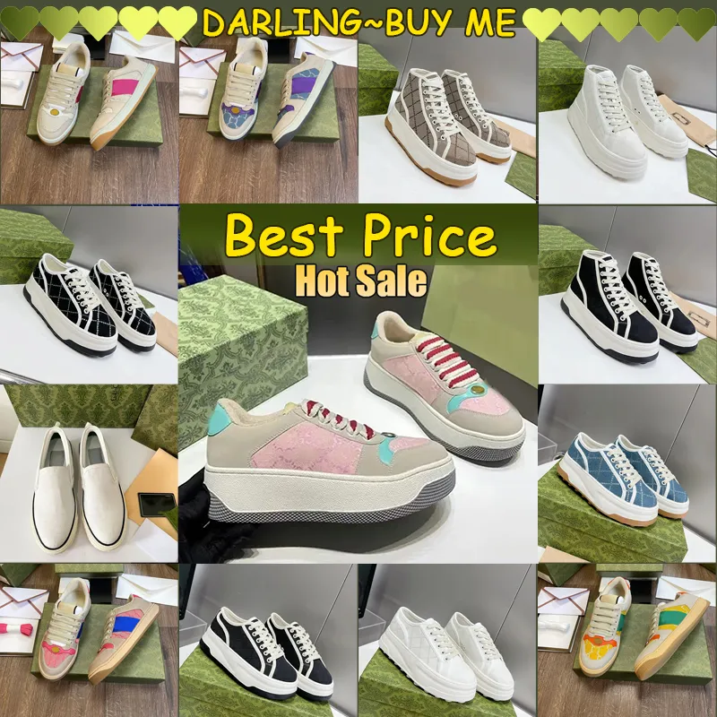 Tennis Casual Shoes Luxurys Designers Womens Shoes Green Cotton Mens Sneakers Classic Womens 2024 MEILLEUR PRIX HAUTE QUALIT