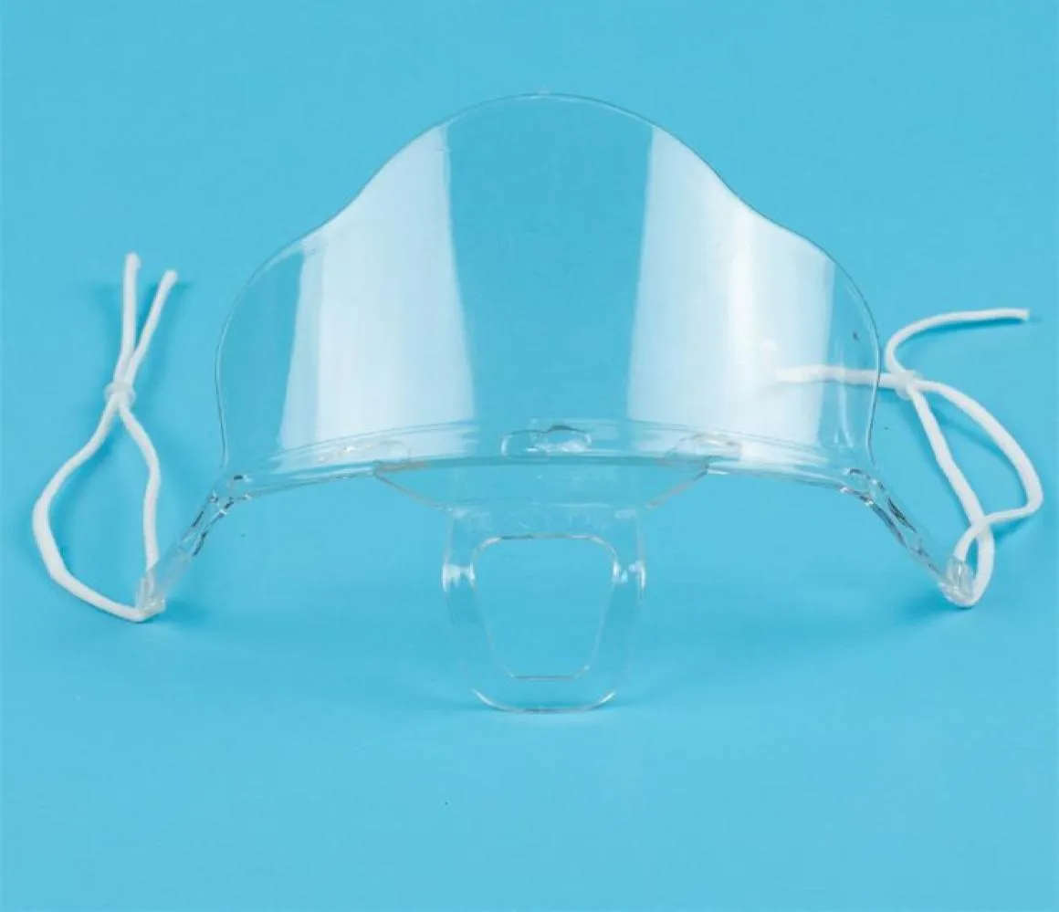 Plastic Face Pet Antifog Mask Transparant Speekel Mond Shield voor restaurant en EL Use5826130