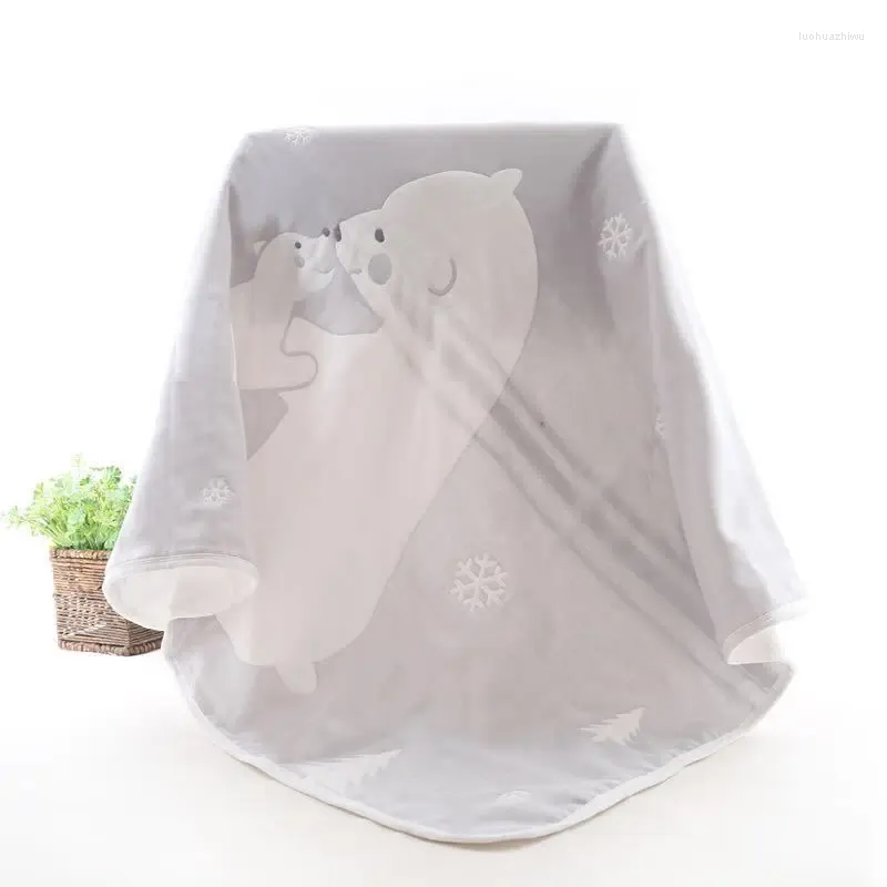 Koce sześciostanowiskowe bawełniane gazą do kąpieli ręcznik Sleept koc dziecięcy wózek kołdra letnia łóżko