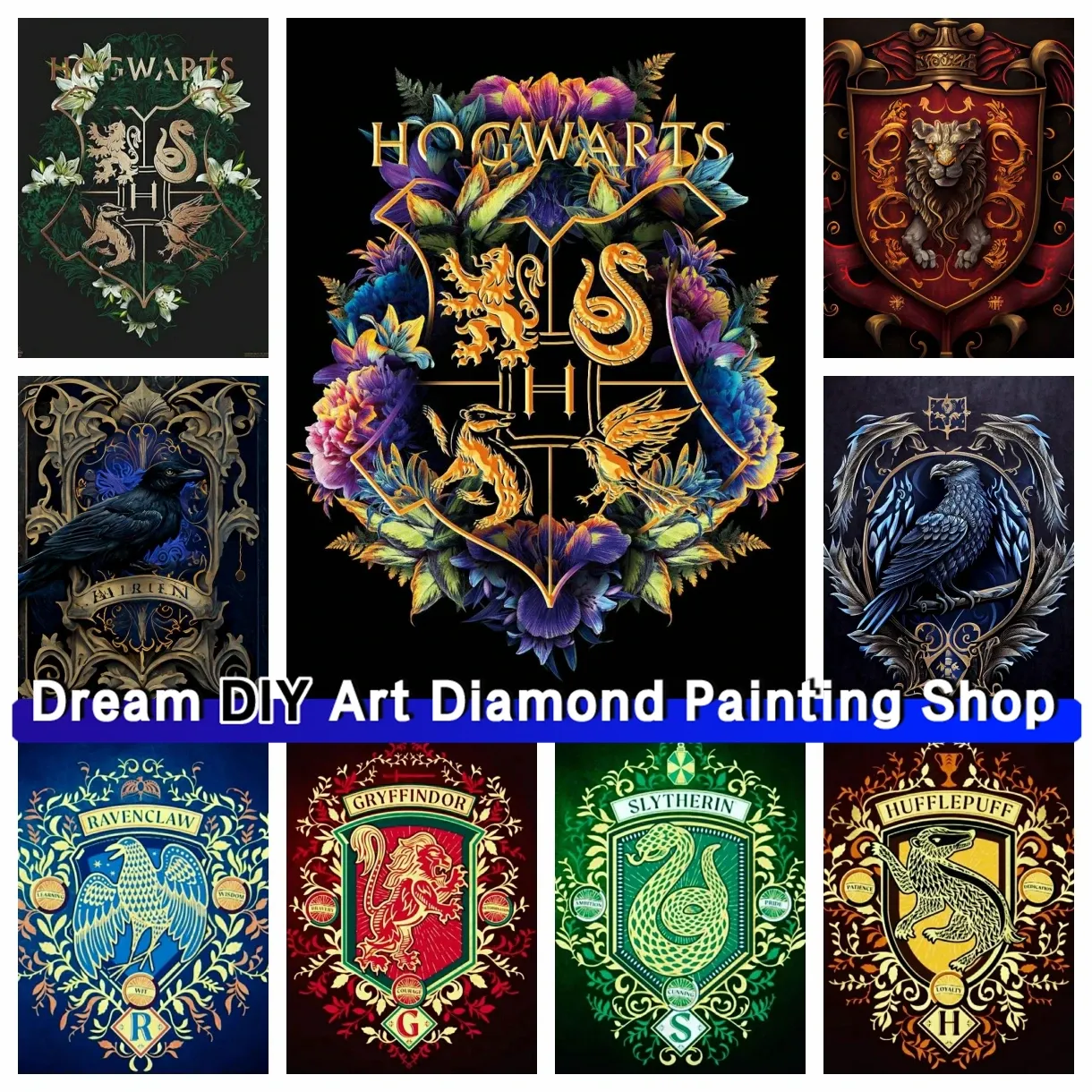 Stitch Harry Potter Dream Diy Diamond Painting Kit Distintor colorido Adesivo de animal Diamante Bordado Handmade Diy Mosaic Decoração em casa